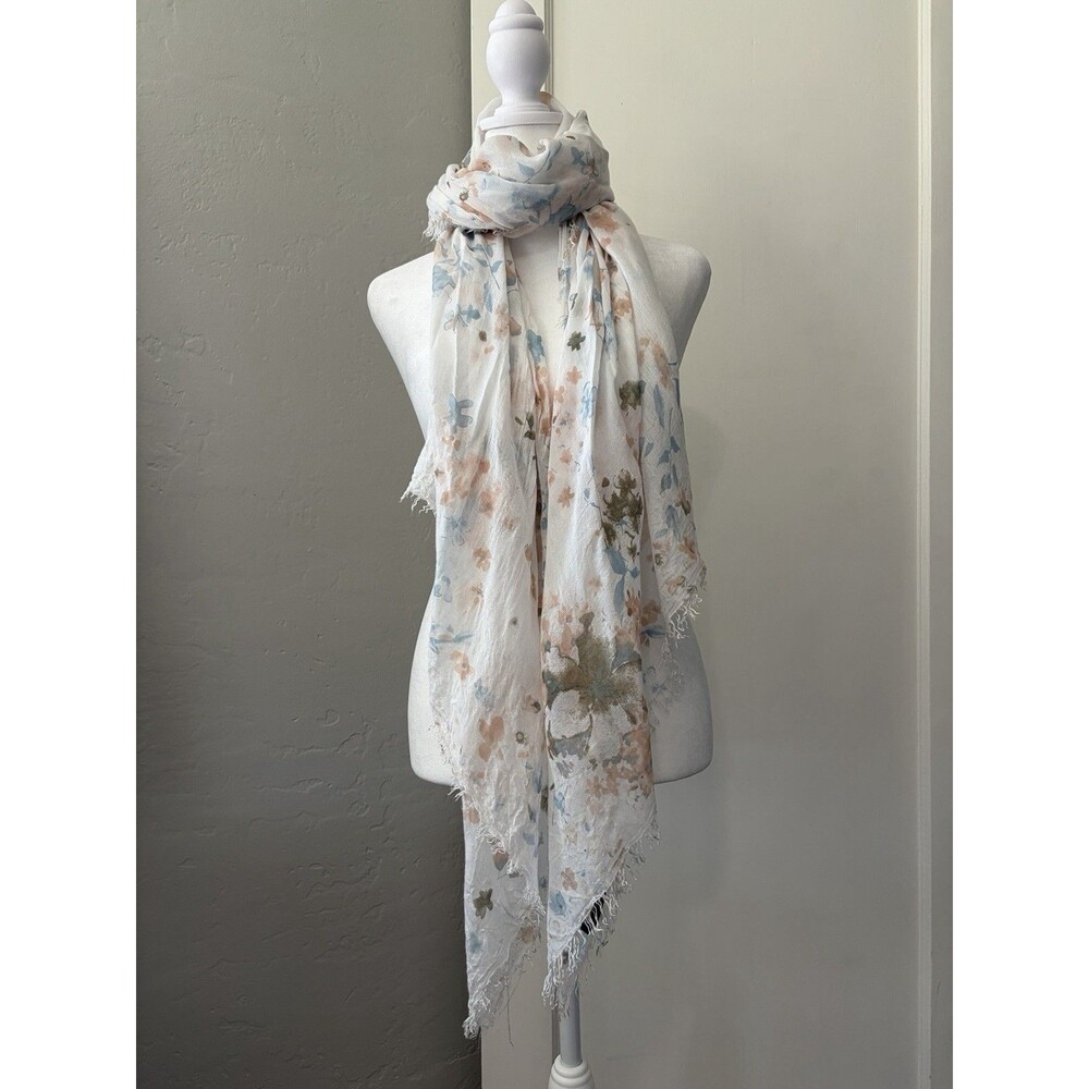 Nardi & Tagliaferri 100% Micro-modal Scarf Wrap Floral Garden Cottage Italy